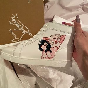 💎Authentic Christian Louboutin💎 Loupin Up Donna Red Sole Sneakers!  Brand New!